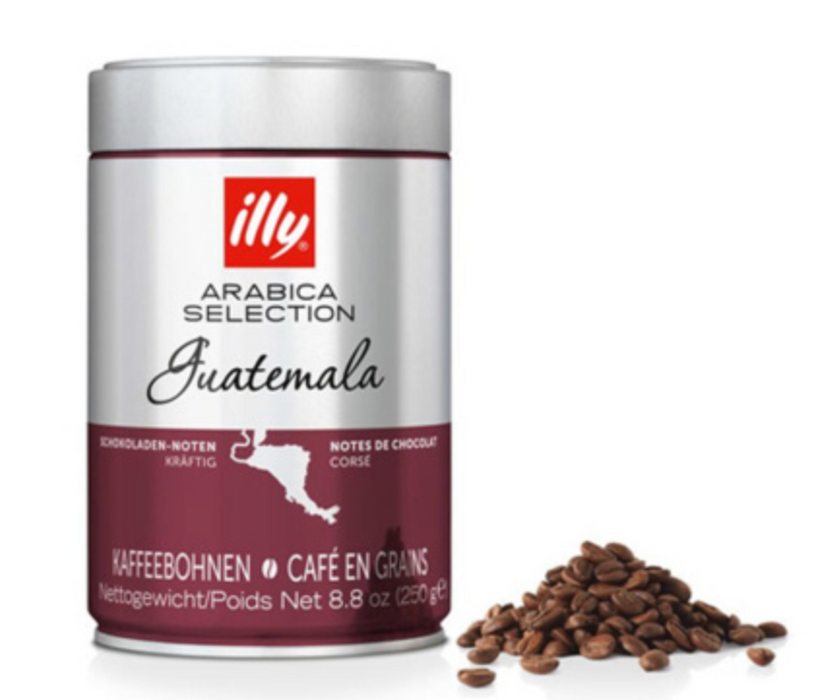 3kg Illy arabica selection Guatemala beans tin 250 gr.