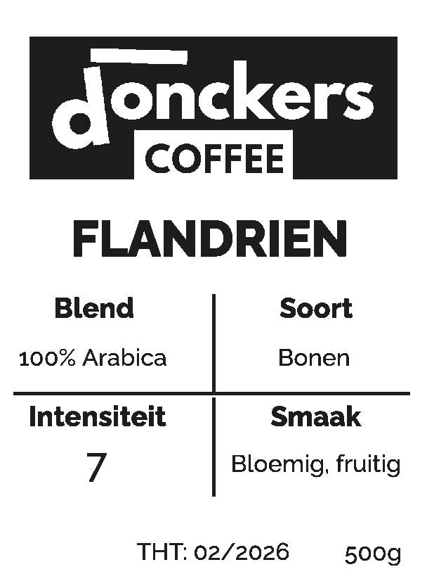 1kg Donckers koffie Flandrien bonen (1kg zakken)