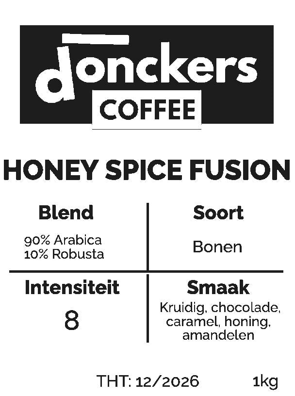 1kg Donckers Koffie Honey Spice Fusion (1kg zakken)