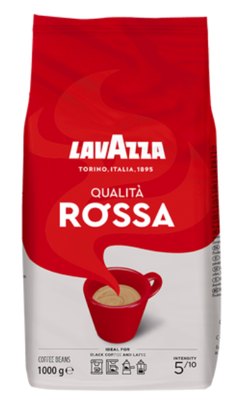 Lavazza qualita rossa bonen 1 kg.