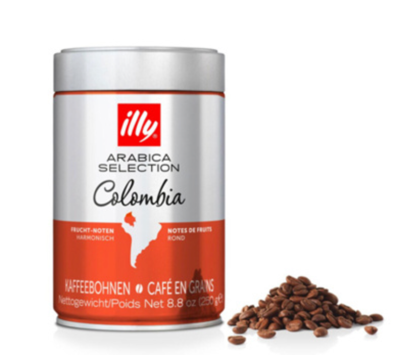 3kg Illy arabica selection Colombia bonen tin 250 gr.