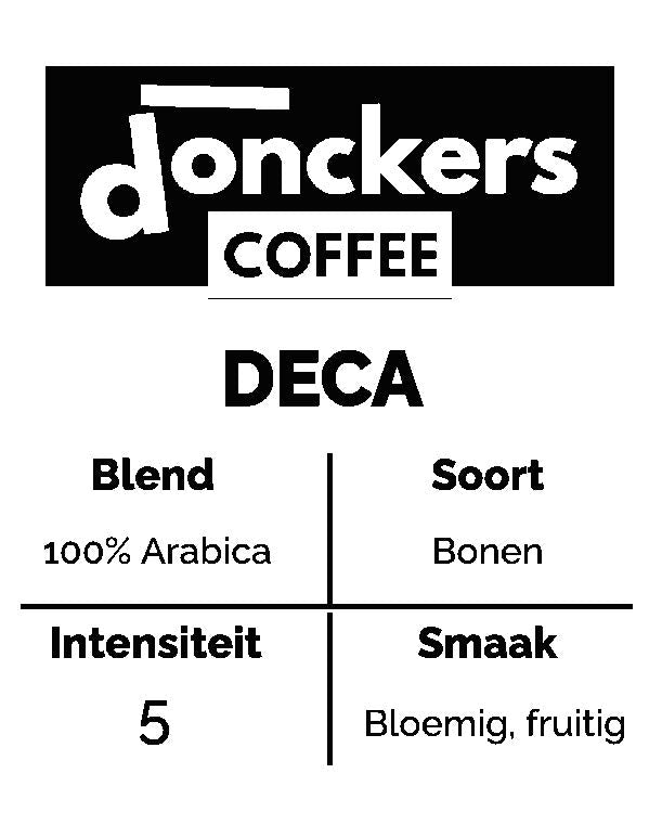 2 x 500g Donckers Koffie Deca Bonen