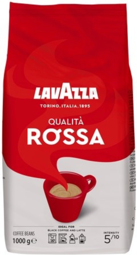 6kg Lavazza qualita rossa bonen 1 kg.