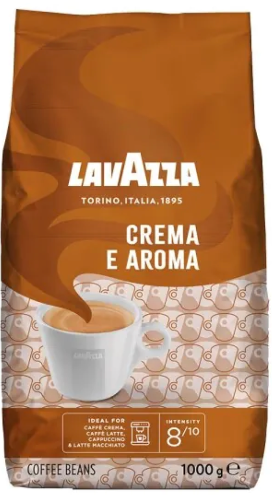 6 kg de grains de crème et d'arôme Lavazza 1 kg.