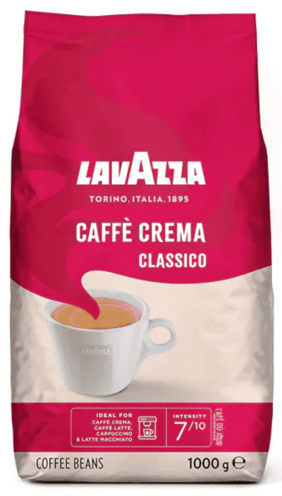 6 kg de grains de Lavazza caffe crema classico 1 kg.