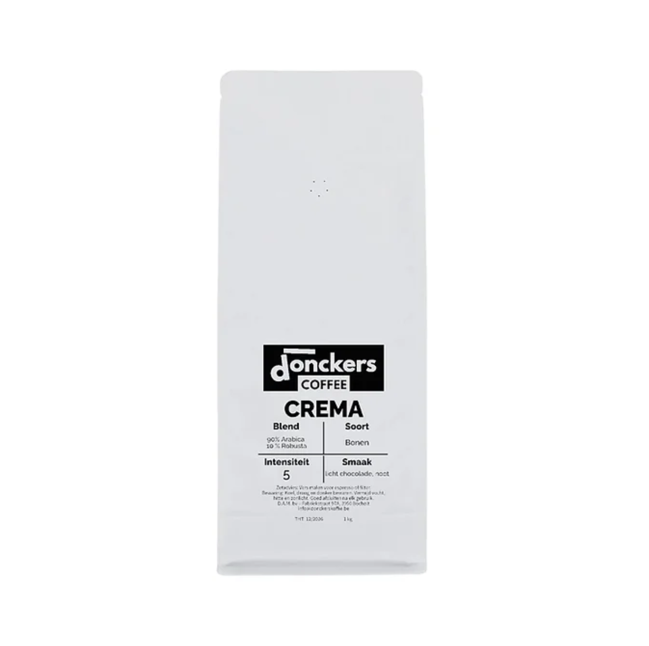1 kg de café en grains Donckers Crema (sachets de 1 kg)