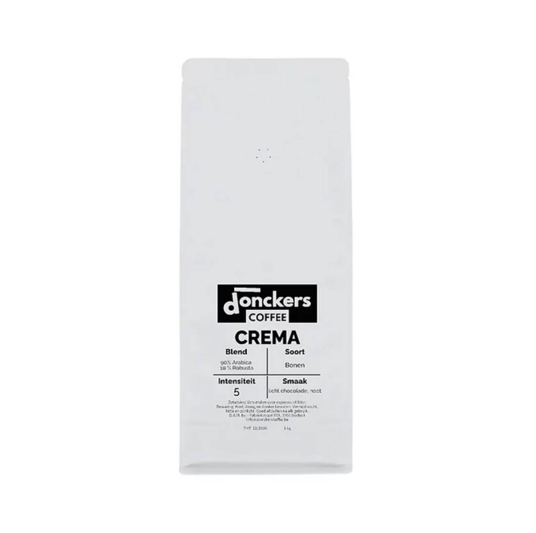 1 kg de café en grains Donckers Crema (sachets de 1 kg)