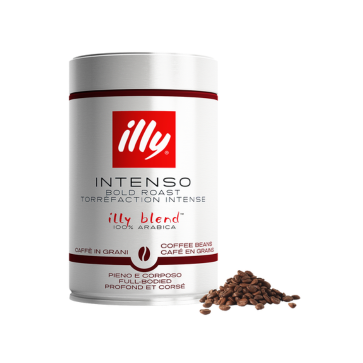 3kg Illy espresso intenso bold roast bonen tin 250 gr.