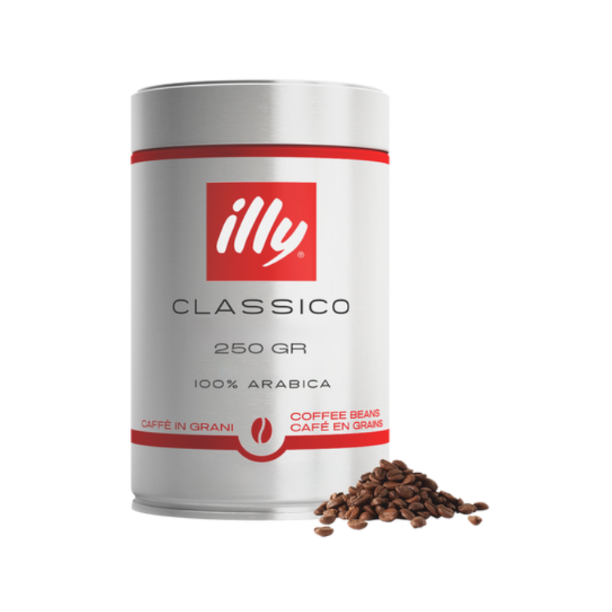 3kg Illy espresso classico classic roast bonen tin 250 gr.