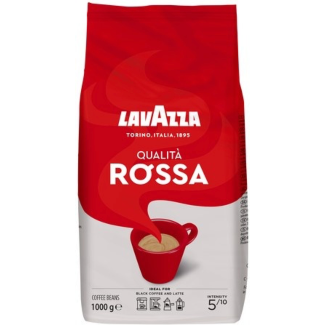 6 kg de haricots Lavazza qualita rossa 1 kg.