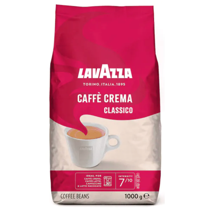 6kg Lavazza caffe crema classico bonen 1 kg.