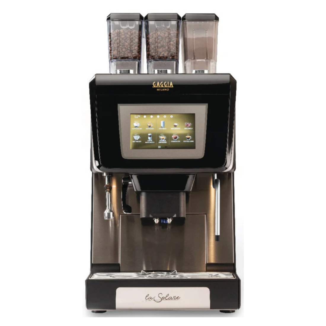 Gaggia Milano La Solare 2ES + 14Gr. + 1PO + Lait frais + FAIBLE VAPEUR 